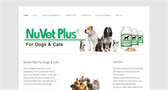 Desktop Screenshot of nuvetplus.com