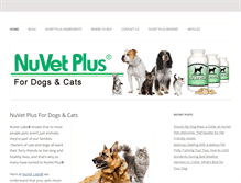 Tablet Screenshot of nuvetplus.com
